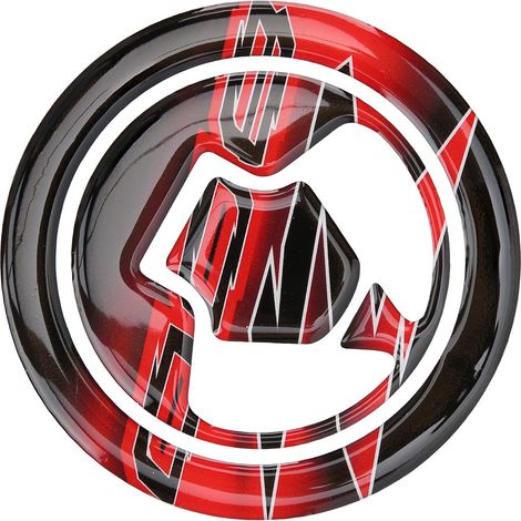 Protège réservoir moto sticker résine époxy modifié pour Kawasaki Z800 (Noir Rouge) (1/5)