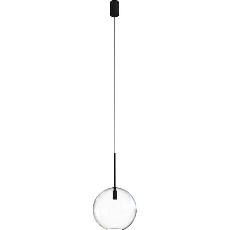 Suspension Nowodvorski Sphere verre transparent noir Ø20 (1/5)