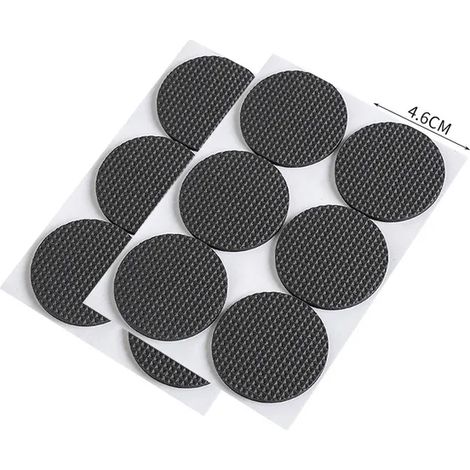 Deslizadores para patas de mesa, protectores de suelo resistentes a arañazos, deslizadores de goma antideslizantes para patas de sillas, pegatinas silenciosas, accesorios para muebles, 4,6 mm de diáme (1/5)