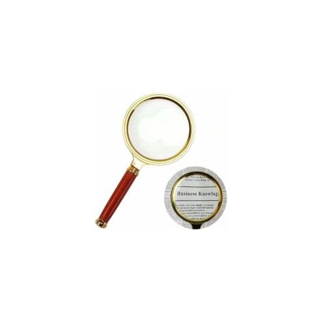 10-fache Leselupe – 80 mm Durchmesser – Leselupe für Senioren – Metalllupe zum Lesen von Büchern, Zeitungen, Landkarten, Insekten, Kreuzworträtseln, Gravuren und Schmuck – Crezuo (1/4)