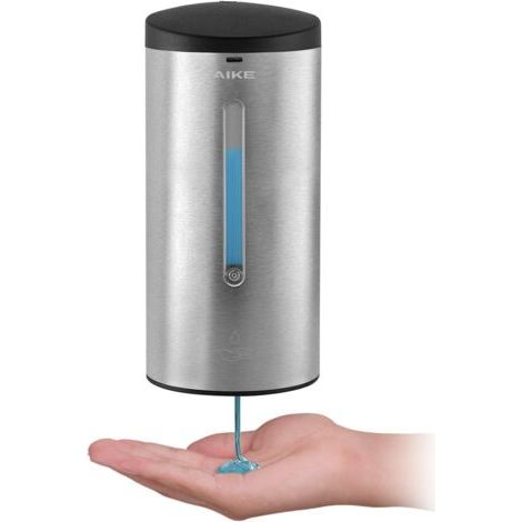 AK1205 Distributeur de Savon Liquide Automatique Commercial Mural en Acier Inoxydable brossé Grande capacité 700 ML (1/5)