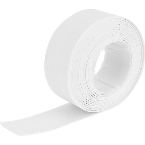 Ruban adhésif étanche et anti-moisissure en PE de 38 mm, bande d'étanchéité étanche pour cuisine et salle de bain, ruban butyle, mastic d'étanchéité étanche pour angles de toilettes. (1/5)