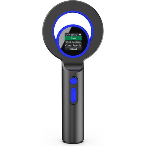 Scanner d'étiquettes pour animaux de compagnie à puce électronique, lecteur d'identification d'étiquettes portable BT USB 2.4G, connexion avec 240 pièces, fonction de stockage d'informations, écran OL (1/5)