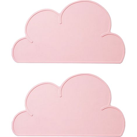 Placemat Enfant - Placemat En Silicone Forme Nuage Anti-dérapant - Pour Chaise Haute - 1 Pièce (1/5)