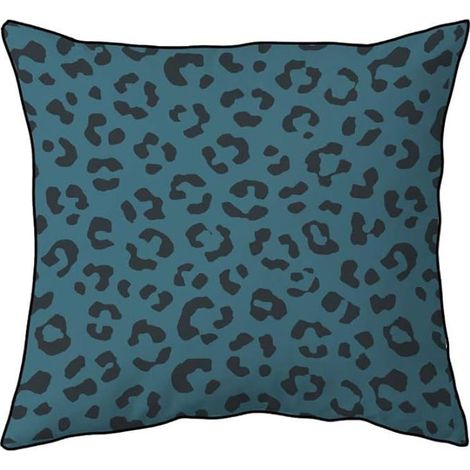 Coussin - COTE DECO - 40x40 cm - 100% coton - Garnissage polyester - Motif panthère