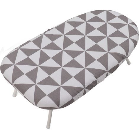 Tablette de repassage compacte surdimensionnée, pliable, dessus de table, mini planche à repasser avec coussin, fer à repasser domestique, forme losange, simple, sans manche de repassage (1/5)