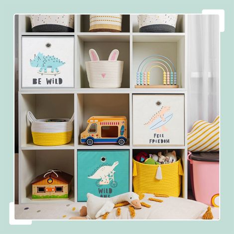 Boites de rangement pliables pour enfants lot de 3 dinosaures et animaux