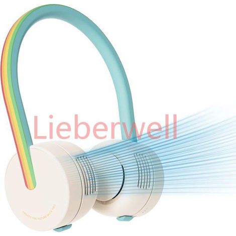 Ventilateur de cou portable, ventilateur mains libres sans pales pour enfants, ventilateur personnel portable sans pales, rechargea (1/5)