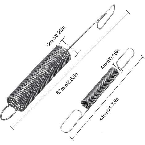 Contrôleur de vitesse à ressort réglable en 4 parties, acier inoxydable, 67 × 6 mm, 44 mm × 3 mm (1/3)