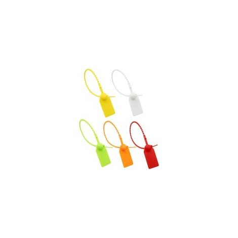 Étiquettes d'attache de câble, 100 étiquettes d'attache de câble en plastique, étiquette de marque autobloquante, pour vêtements, chaussures, sacs à main, étiquettes de transport logi (1/4)