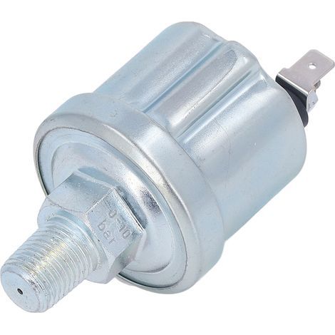 Capteur de pression d'huile 1/4 NPT 0 à 10 bars, transducteur de moteur pour générateur Diesel VDO, tête unique brillante (1/5)