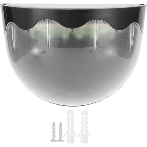 Lumière solaire extérieure SL-401, lampe murale semi-circulaire pour jardin paysager, étanche, noir. (1/5)