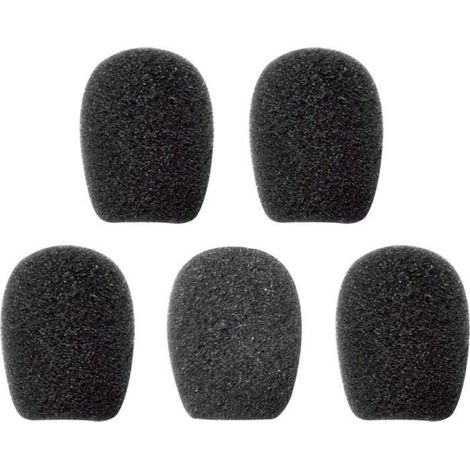 Set de 5 Mousses pour Microphone,Accessoire Intercom Bluetooth,Sena SMH10R SMH5 SMH3 SPH10,Pour Casque Moto Label