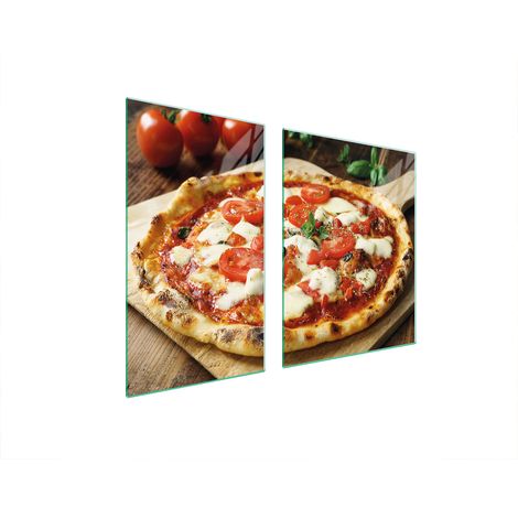 assiette en verre et planche à découper pizza 100x52 (1/5)