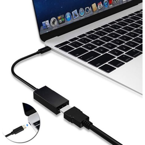 Câble adaptateur USB-C vers HDMI HDTV pour MacBook Air 12 pouces (1/4)