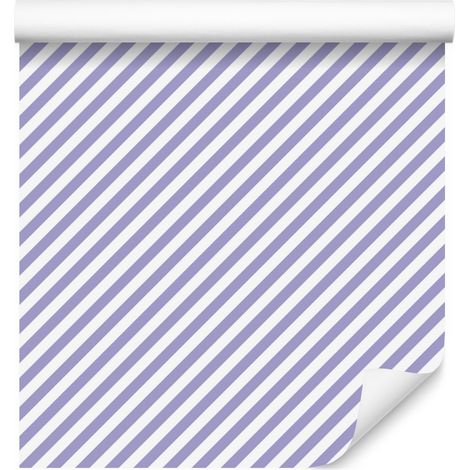 Papier peint à rayures bleues et blanches sur fond gris clair, 50 x 1000 cm (1/5)