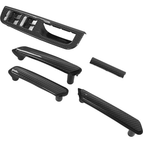 Poignée de porte intérieure style fibre de carbone, cadre de panneau de levage 3B0867172, accessoire intérieur de voiture, remplacement pour B5 1998‑2005 (1/5)