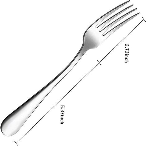Fourchettes de table, ensemble de 8 fourchettes de table robustes en acier inoxydable, 20 cm (8 pouces) (1/5)