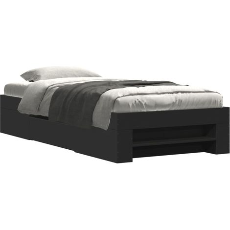 Maison Exclusive - Estructura de cama madera de ingeniería negra (1/5)