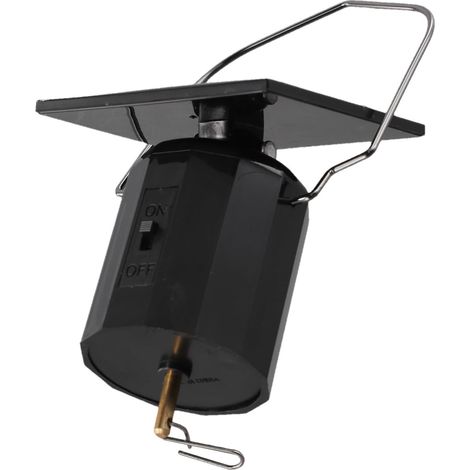 Motor de viento colgante con energía solar para jardín al aire libre: gancho flexible y sonido giratorio relajante (1/5)