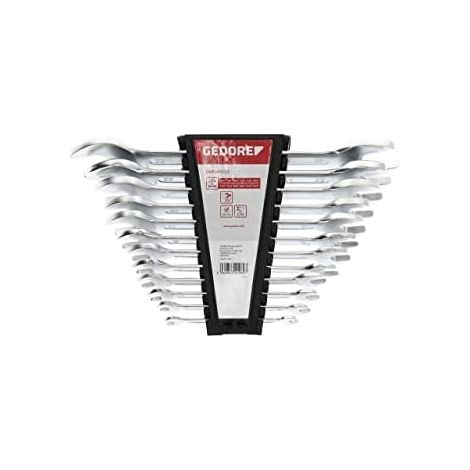 Gedore RED 3300960 Juego de 12 llaves planas dobles cromadas (1/5)