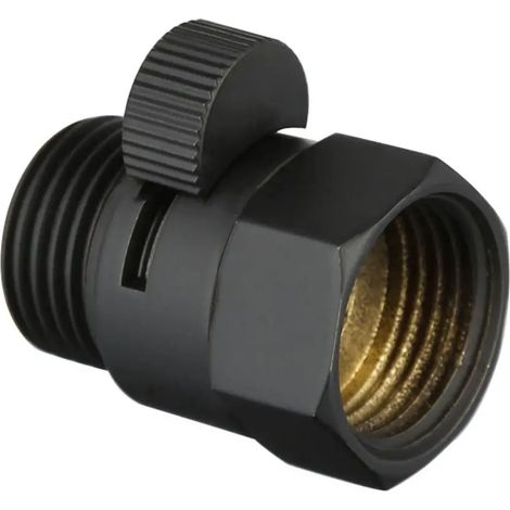 (B5-JF360151) Robinet de régulation de débit de douche en laiton, raccords femelle et mâle G1/2, robinet d'arrêt pour pommeau de douche, vanne de dérivation à ouverture rapide, pommeau de douche à mai (1/5)