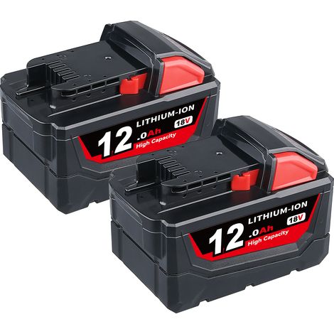 PDstation 2X Für Milwaukee M18 XC 12,0 Ah M18B5 Lithium-Batterie 48-11-1890 M18B4 48-11-1820 48-11-1850 48-11-1828 M18B6 (1/5)