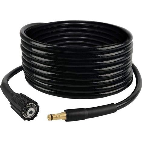 Tuyaux de remplacement pour nettoyeurs haute pression, pistolets à eau haute pression, tuyaux haute pression, accessoires pour nettoyeurs haute pression, filetage M22 - raccord rapide, connecteur à cl (1/5)