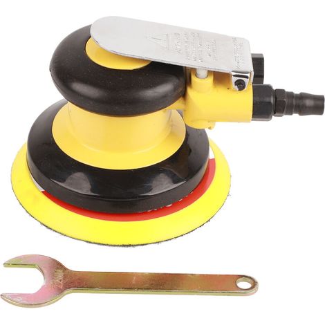 Jeffergarden Ponceuse pneumatique en alliage de Zinc, fonctionnement Stable, polissage rapide, ponceuse orbitale aléatoire à Air de 5 pouces pour le métal-DOU
