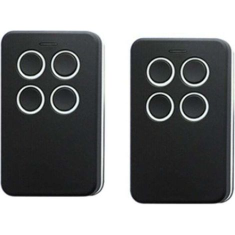 2 Télécommandes Universelles Multifréquences Portail Garage 280-868 MHz Codes Fixes et Parties Code Tournant (1/4)