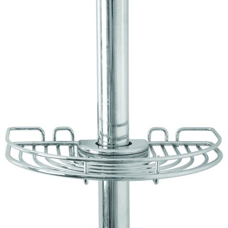 Croydex placcato in acciaio antiruggine Easy to Fit saliscendi portasapone, cromo