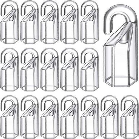 20 Stück Fensterjalousien- und Gardinenhaken, Fensterblendenclips für den Haushalt (1/5)