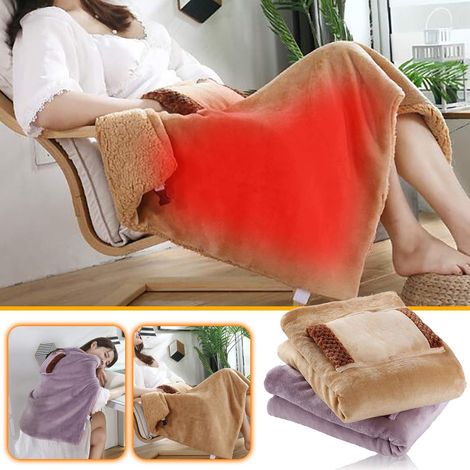 Couverture Chauffante - USB 5 V à 12 V - Polyestère - Pour Maison Bureau Voyage Extérieur - 1 Pièce (1/5)
