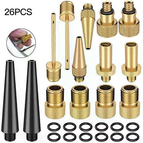 FÜR 26er-Pack Fahrradventile Adapter Zubehör Einstellen Ergonomische Pumpenadapter Kombinationen Aufblaswerkzeug Teile-JXLGV (1/4)