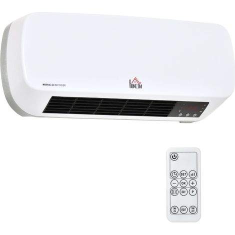 Chauffage soufflant mural PTC 2000 W avec télécommande, écran LED et minuterie 12 h MODENUIT (1/5)
