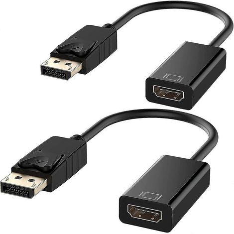 Adaptateur DisplayPort vers HDMI 1080p, noir (1/5)