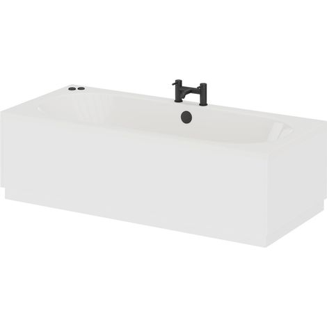 Metropole 1700mm x 750mm 6 Jet Matt Black V-Tec Double Ended Whirlpool Bath (1/5)