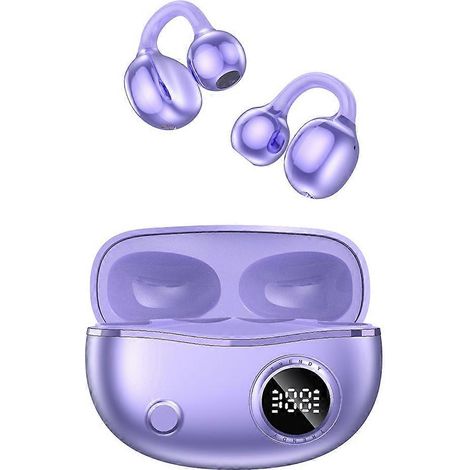 Clip-on Écouteurs Oreille Ouverte Écouteurs sans Fil Bluetooth 5.4 Oreille Ouverte Casque Résistant à l Eau pour Sport (1/5)