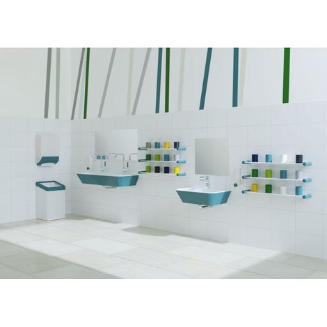 HEWI 950.12.2056 55 Lavabo double/vasque, L:900 (1/2)