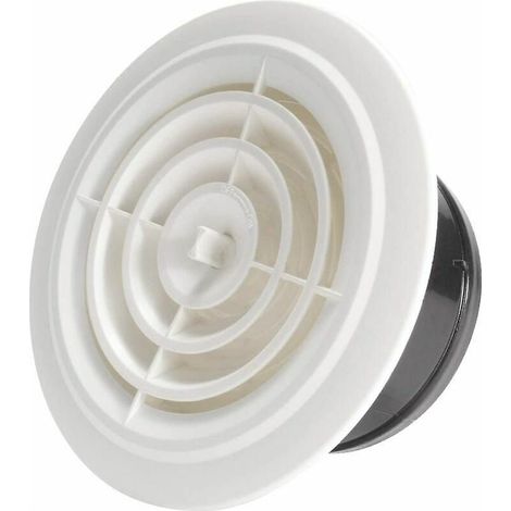 125mm Grille de Ventilation Ajustable Aération d'Air Ronde (1/5)