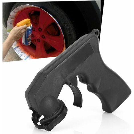 Poignée Pour Bombe Aérosol - Système De Verrouillage Par Rotation - Prise Ergonomique Large En Plastique - Compatible Avec La Plupart Des Bombes - 1 Pièce (1/5)