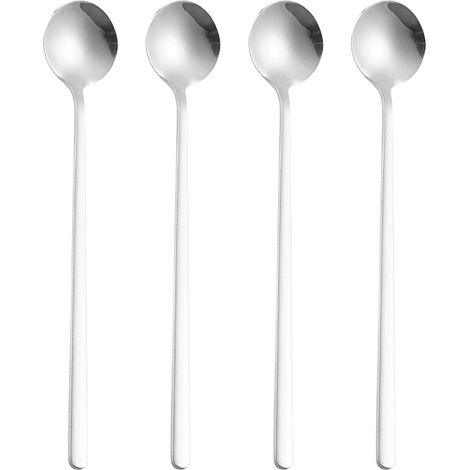 cuillère à café, cuillère à mélanger, cuillère à mélanger à long manche, cuillère à expresso dorée, cuillère en acier inoxydable (1/5)