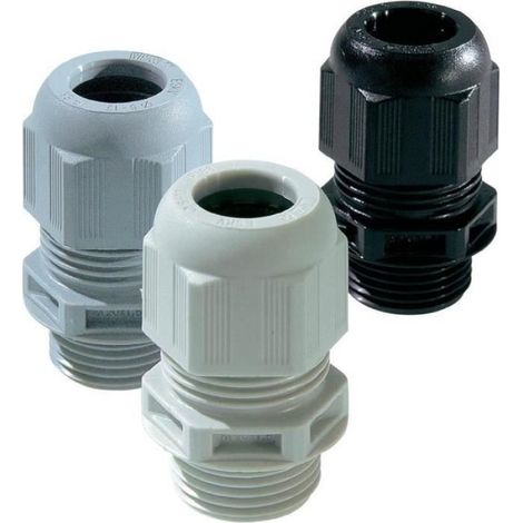 Passe-Câble M20 - Diamètre de Serrage 6 à 13 mm - IP68 -20 à +100 °C - Polyamide Corps EPDM Joint - Gris Clair RAL 7035 - 1 Pièce