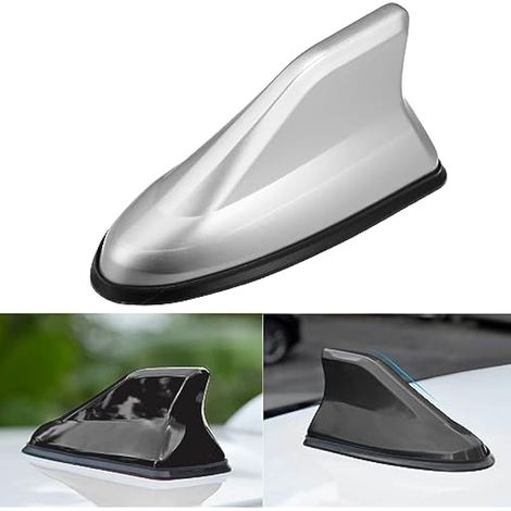 Antenne Voiture Requin pour Renault Kadjar Captur Koleos Talisman Grand Scenic Clio 4 3 2 1 Megane IV, Aileron de Requin Antenne Radio Voiture FM/AM Base étanche, Accessoire Voiture,Silver
