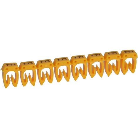 REPÈRE CAB 3 POUR FILERIE 4 À 6 MM² LETTRE MAJUSCULE E LEGRAND 038364