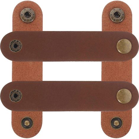 Organisateur de câbles marron foncé, lot de 5. (1/5)