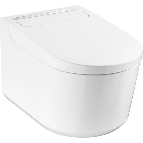 Grohe Sensia Pro Dusch-WC, Komplettanlage, für Unterputzspülkästen, Wandmontage, antibakterielle Glasur, Alpinweiß