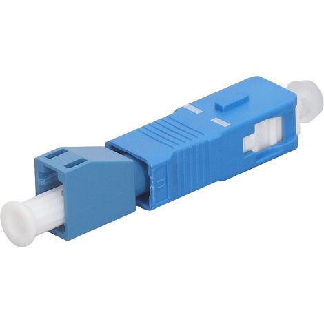 Lot de 3 adaptateurs à fibre optique SC mâle vers LC femelle, convertisseur pour stylo lumineux rouge et wattmètre (1/5)