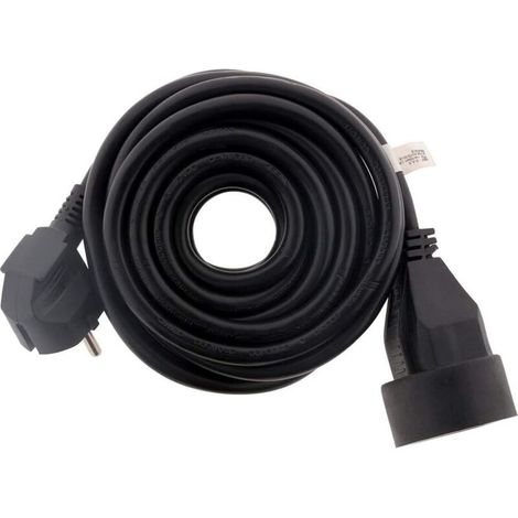 Prolongateur 16A HO5VV-F 3G1,5mm² Noir (1/4)