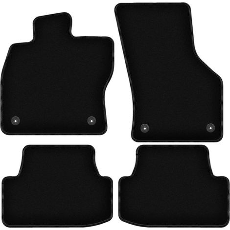 Alfombrillas básicas de terciopelo negro para: Volkswagen Golf VII alltrack, hatchback, familiar, variante (2012-) (1/5)